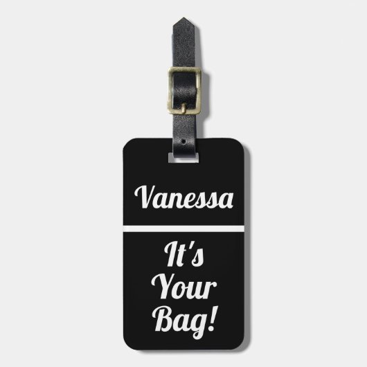 Het is jouw tas | Grappig bagagelabel voor reizige (Voorkant verticaal)