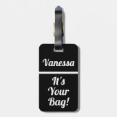 Het is jouw tas | Grappig bagagelabel voor reizige (Achterkant verticaal)