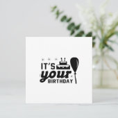 Het is jouw uitnodiging van de verjaardag (Staand voorkant)