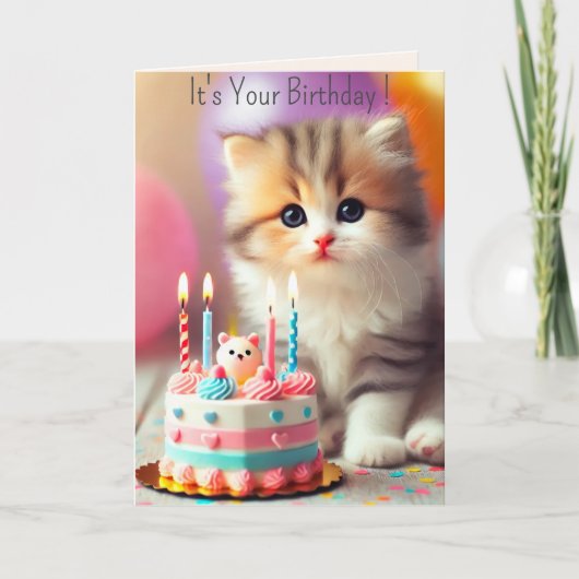 Het is jouw verjaardag feestdagen kaart (Voorkant)