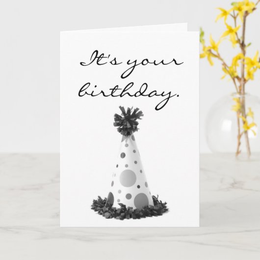 Het is jouw verjaardag. kaart (Gele Bloem)