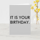 HET IS JOUW VERJAARDAG. Kaart (Gele Bloem)
