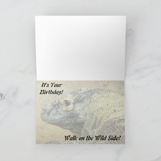 Het is jouw verjaardag - Loop op op de Wilde Kant Kaart (Binnen)