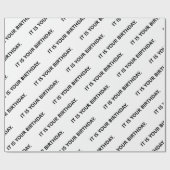 Het is jouw verjaardagsKantoor Cadeaupapier (Vlak)