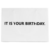 Het is jouw verjaardagsKantoor Groot Cadeauzakje (Voorkant)