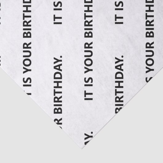 Het is jouw verjaardagsKantoor Tissuepapier (Detail)