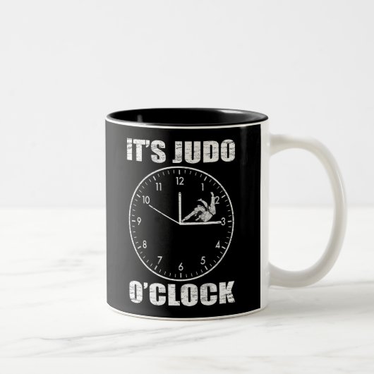 Het is Judo O'Clock Tweekleurige Koffiemok (Rechts)
