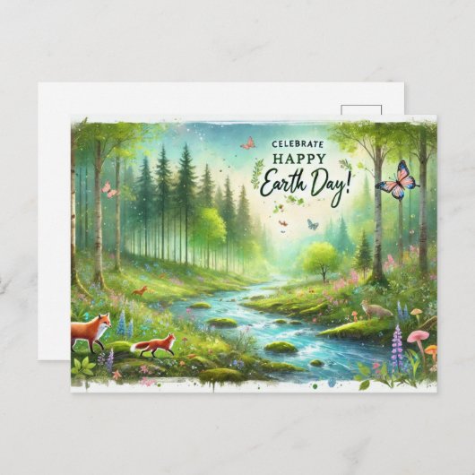 Het is jullie Dag van de Aarde 22 april Briefkaart (Voorkant / Achterkant)