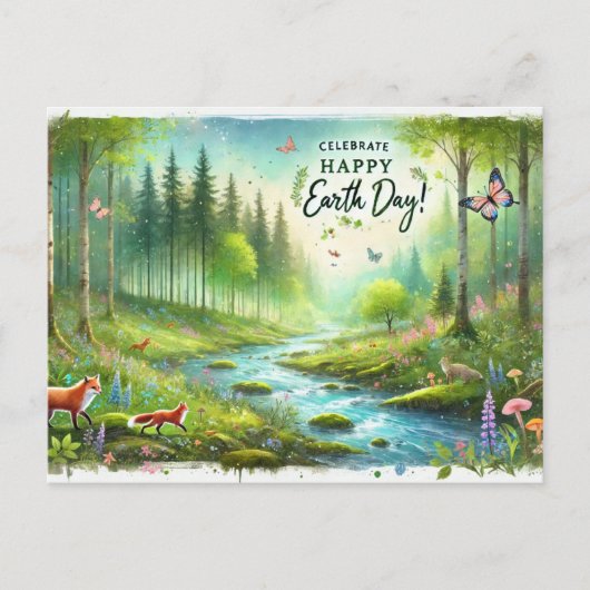 Het is jullie Dag van de Aarde 22 april Briefkaart (Voorkant)