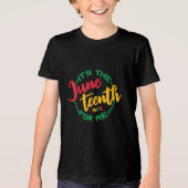 Het is Juneteenth Tri-Blend Shirt (Voorkant)
