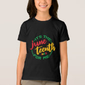 Het is Juneteenth Tri-Blend Shirt (Voorkant)