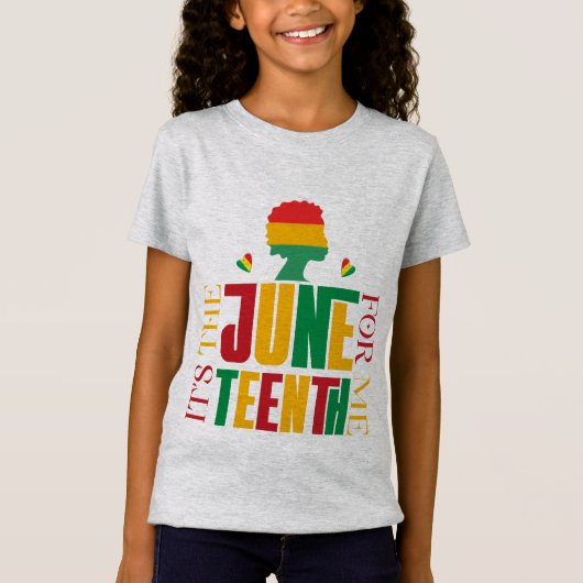 Het is Juneteenth voor mij - Zwarte Geschiedenis T-shirt (Voorkant)