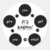 Het is Karma. Stickers (Voorkant)