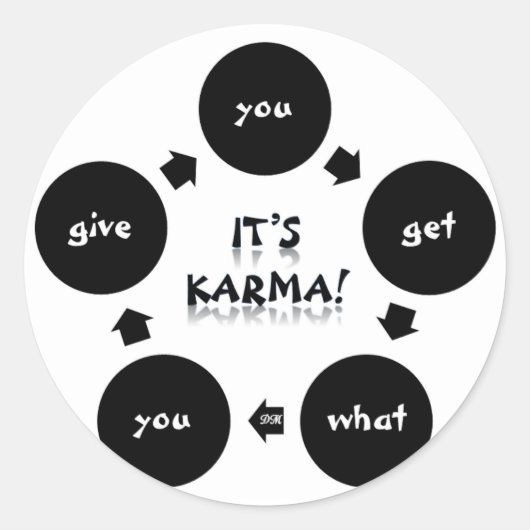 Het is Karma. Stickers (Voorkant)