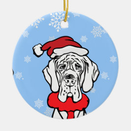 Het is kerst keramisch ornament