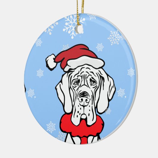 Het is kerst keramisch ornament (Links)