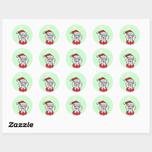Het is kerst ronde sticker (Vel)