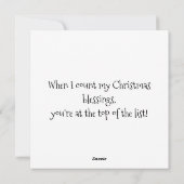 Het is kerst tijd Kaart, vakantie Kaart, kerst Feestdagenkaart (Achterkant)