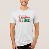 Het is kerst Tri-Blend shirt (Voorkant)
