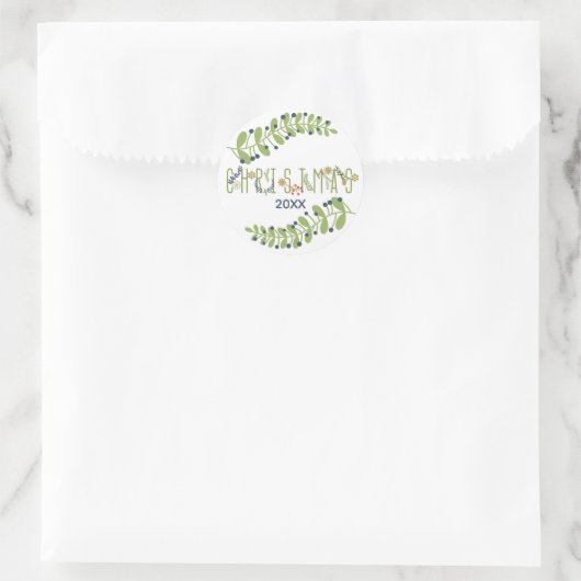 Het is kerstcadeaudatum feestdag Stickers (Tas)