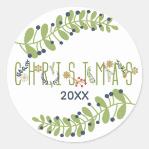 Het is kerstcadeaudatum feestdag Stickers
