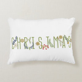 Het is kerstcadeaupiloot accent kussen