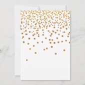 Het is kerstfeest, een feest met gouden Confetti Kaart (Achterkant)