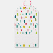 HET IS KERSTFEEST KERSTKADO knalrode glazen kerstb Cadeaulabel (Achterkant)