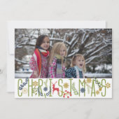 Het is kerstfeestdag fotokaart feestdagenkaart (Voorkant)