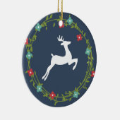 Het is kerstfeestdag gepersonaliseerde versiering keramisch ornament (Rechts)