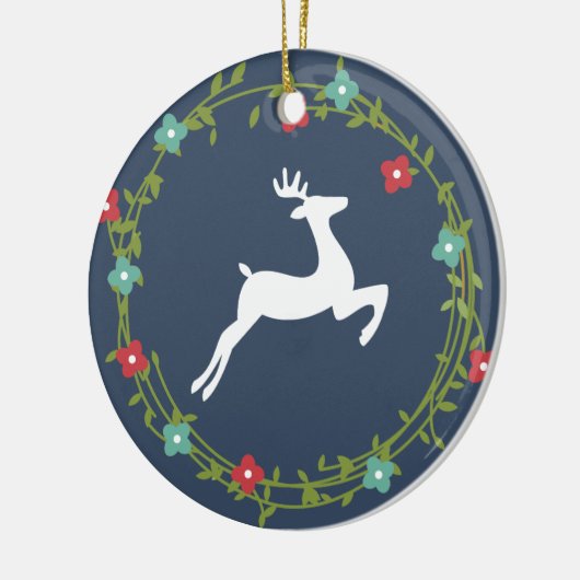 Het is kerstfeestdag gepersonaliseerde versiering keramisch ornament (Links)