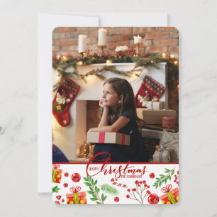 Het is kerstfotofeestkaart feestdagenkaart