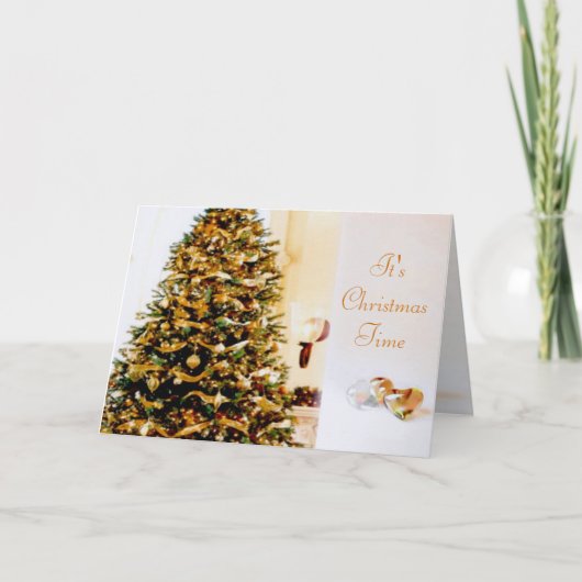 Het is kerstkaartje feestdagen kaart (Voorkant)