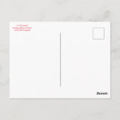 "Het is Kerstmis!" Briefkaart (Achterkant)