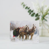 Het is Kerstmis. Feestdagenkaart (Staand voorkant)