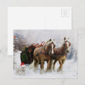 Het is Kerstmis. Feestdagenkaart (Voorkant / Achterkant)