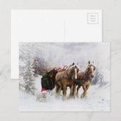 Het is Kerstmis. Feestdagenkaart (Voorkant / Achterkant)