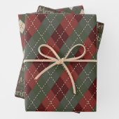 Het is Kerstmis. Inpakpapier Vel (In situ)