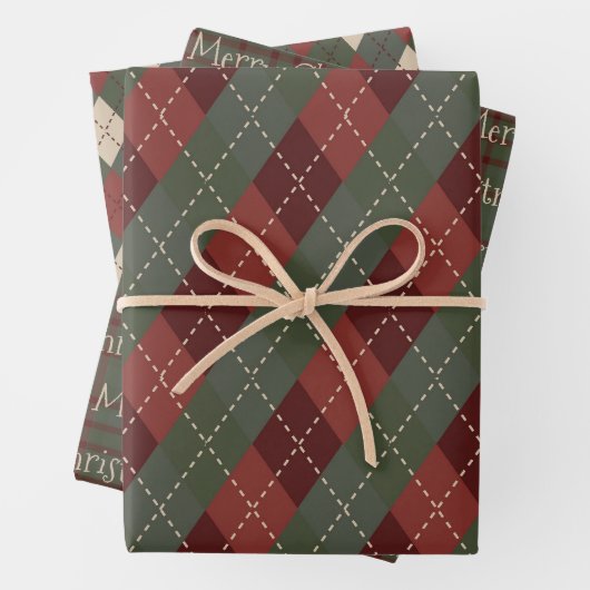 Het is Kerstmis. Inpakpapier Vel (In situ)