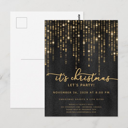 Het is Kerstmis, kerstmis. Briefkaart (Voorkant / Achterkant)