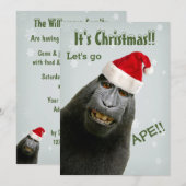 Het is Kerstmis! Laten we de beest uithangen!! Kaart (Voorkant / Achterkant)