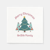 Het is Kerstmis! Speciale gezinsvakantie servetten (Voorkant)