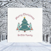 Het is Kerstmis! Speciale gezinsvakantie servetten