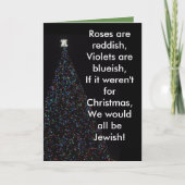 HET IS KERSTMIS STOPT HET! FEESTDAGEN KAART (Voorkant)