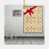 'Het is Kerstmis' van Jessica Claus Keramisch Ornament (Achterkant)