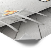 'Het is Kerstmis' van Jessica Claus Poster (Hoek)