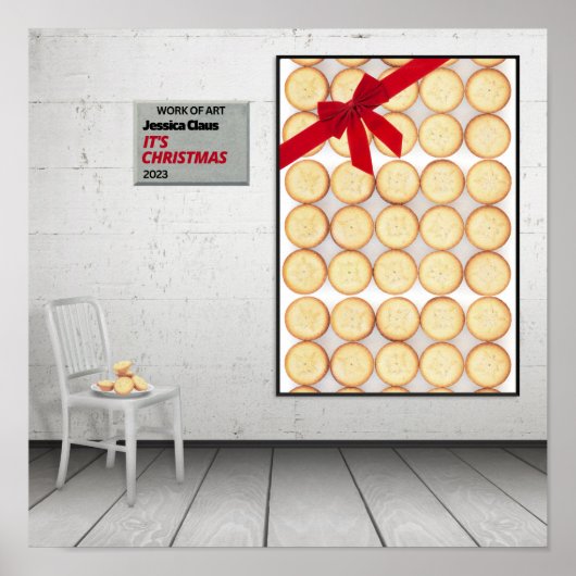 'Het is Kerstmis' van Jessica Claus Poster (Voorkant)