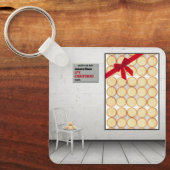 'Het is Kerstmis' van Jessica Claus Sleutelhanger (Voorkant)