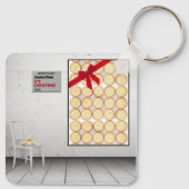 'Het is Kerstmis' van Jessica Claus Sleutelhanger (Achterkant)