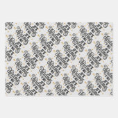 Het is Kerstmis Y'All Word Art Inpakpapier Vel (Voorkant 2)